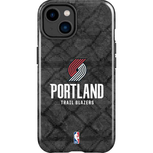 NBA Portland Trail Blazers Dark Rust iPhone 15 Impact Case